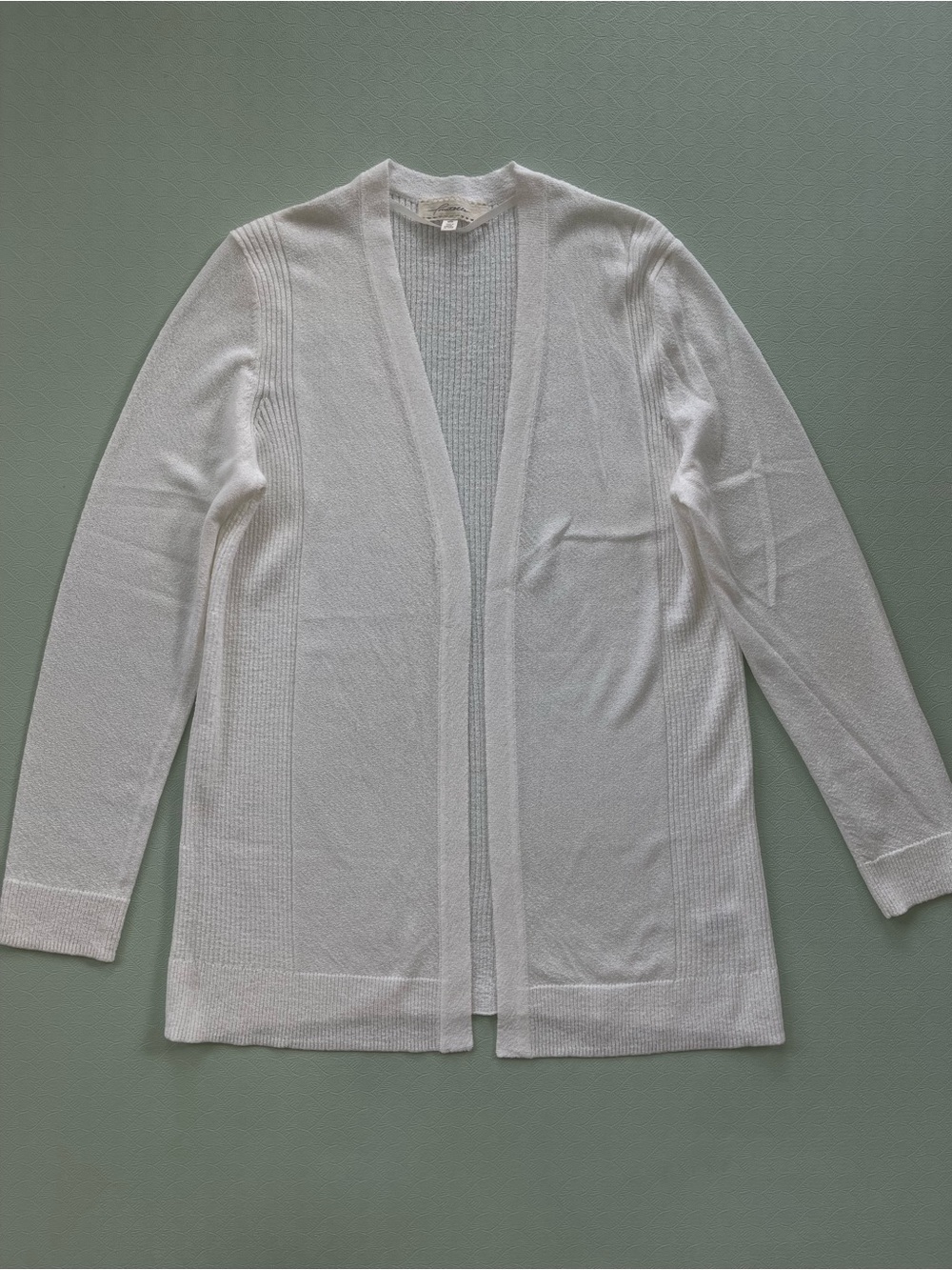 Open-Front Ivory Women's Cardigan Sweater